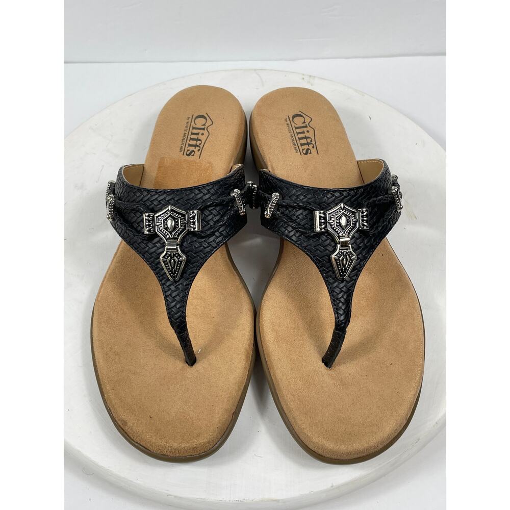 Cliffs by White Mountain Thong Sandals Bailee Women's Size 9M